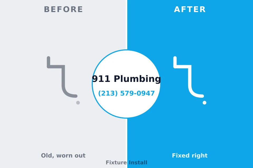 Before and after: plumbing repair Jackson, OH